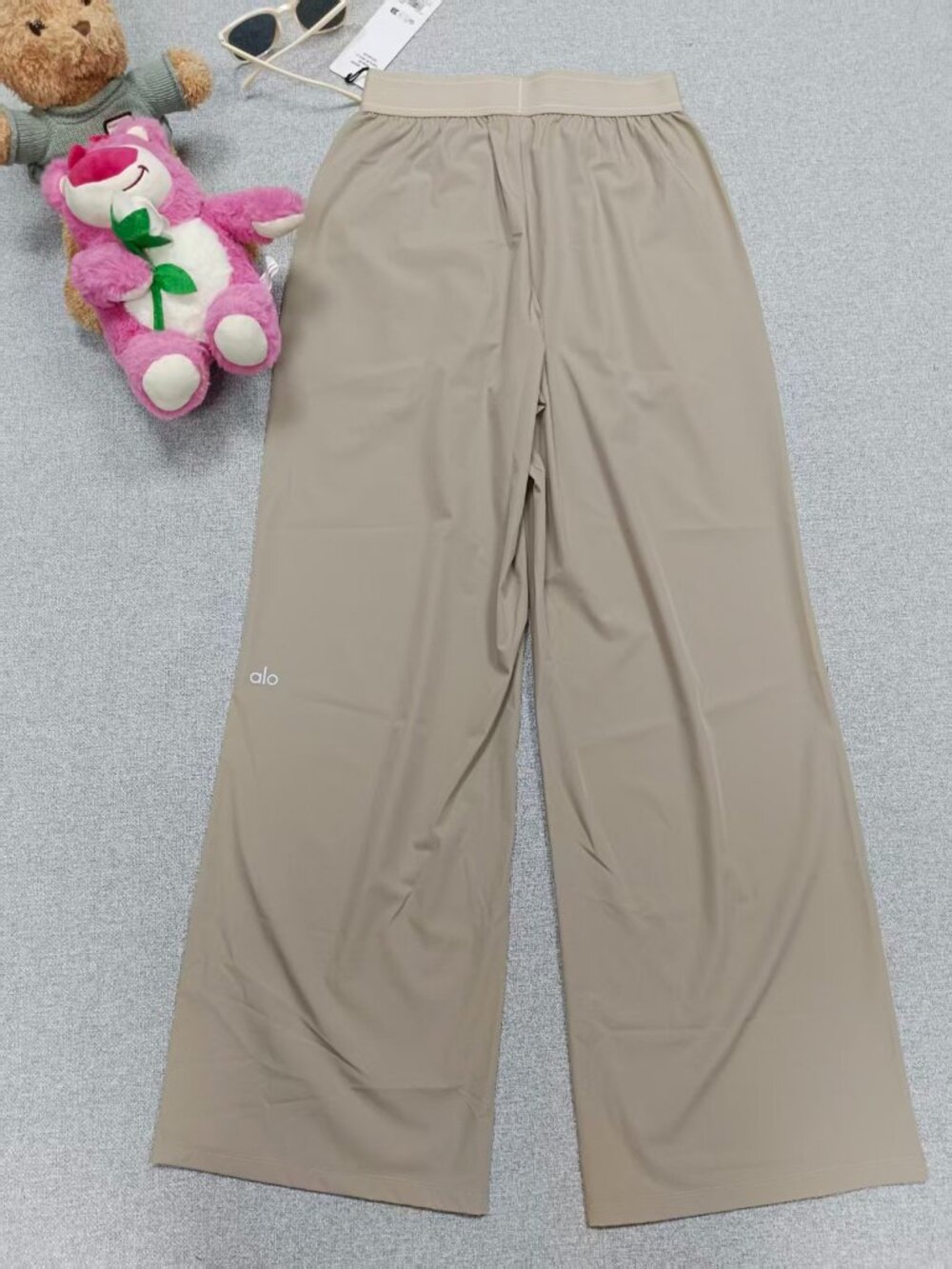 Gravel ALO Yoga Suit Up Trouser💕Wide Leg Pants Athleisure Versatile🧚‍♂️Regular - Picture 6 of 9